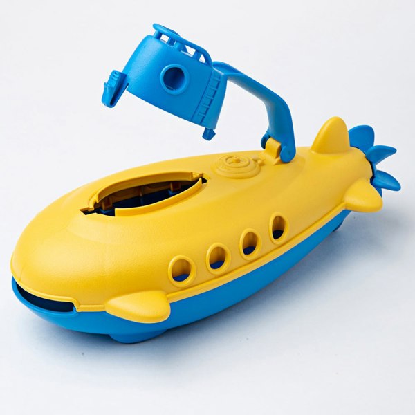 Green Toys Submarine With Blue Handle - Made From 100% Recycled Plastic