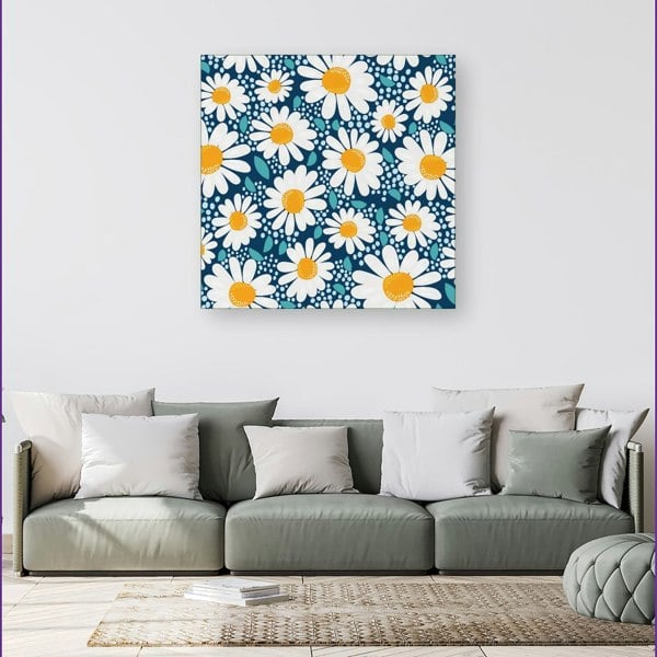 Warren Reed Camomile Flowers Canvas