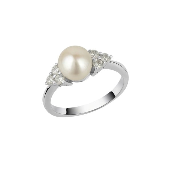Spero London Sterling Silver Grape Pearl Ring