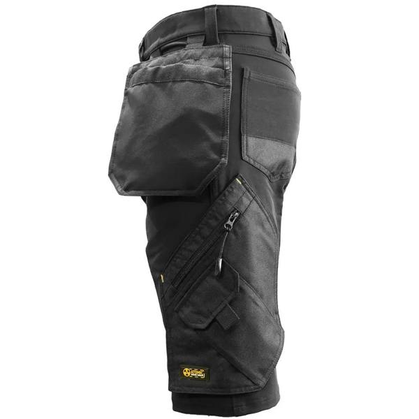 Slim Fit Stretch Work Shorts with Removable Holster Pockets - Hi-Vis Trousers