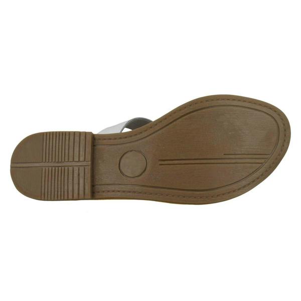 Leather Collection Ladies Leather Collection Flat Strappy Mules F00350