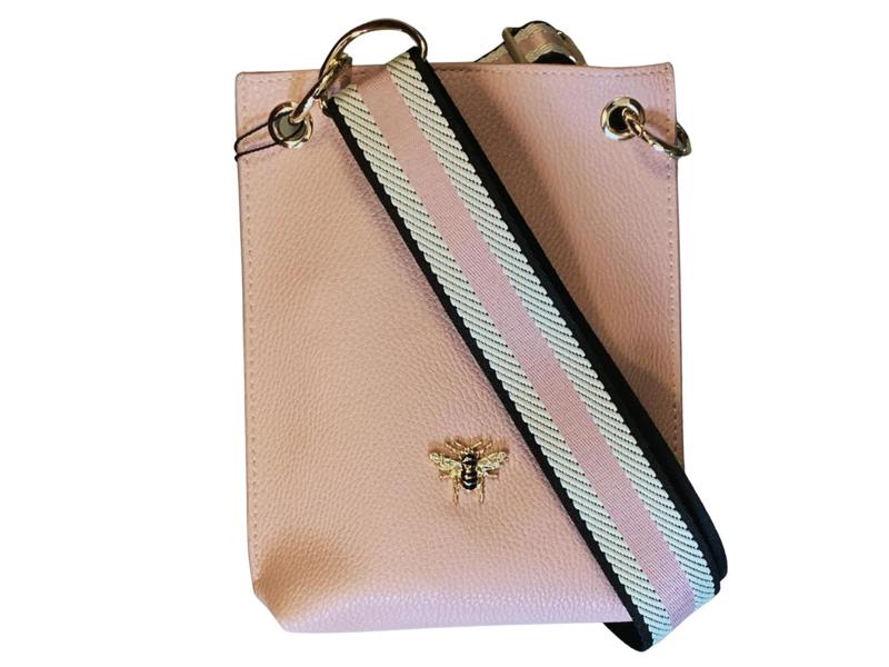 Alice Wheeler Bee Phone Crossbody Bag – Primrose Collection - Pink
