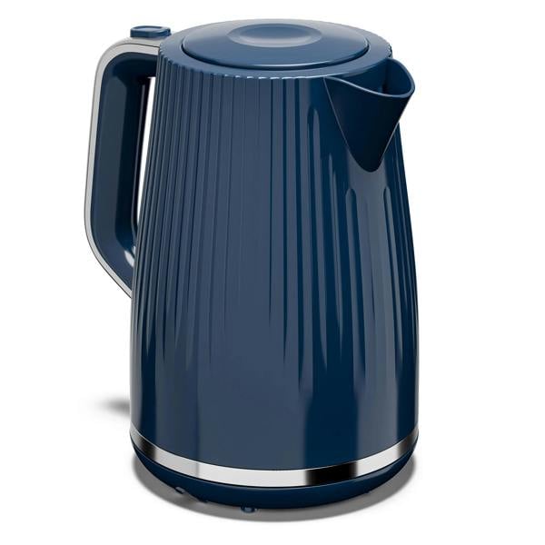 Cello Breakfast Bundle - Textured Kettle + 2 Slice Toaster - Blue