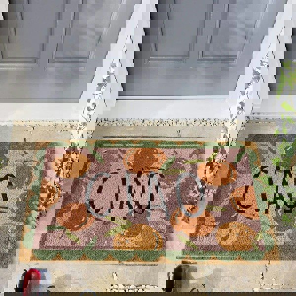 The Rugs Quality Colourful Natural Coir Doormat - 45x75cm