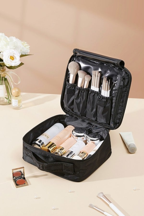 Living and Home Portable Travel Waterproof Makeup Bag Large Toiletry Bag For Dormitory & Bedroom Vanity Case