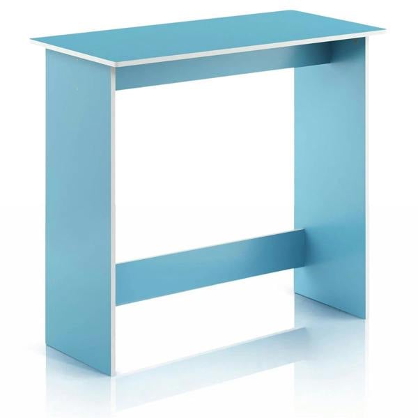 WALPLUS Contemporary Table | Simplistic Study Table, Light Blue/White with Functional Design