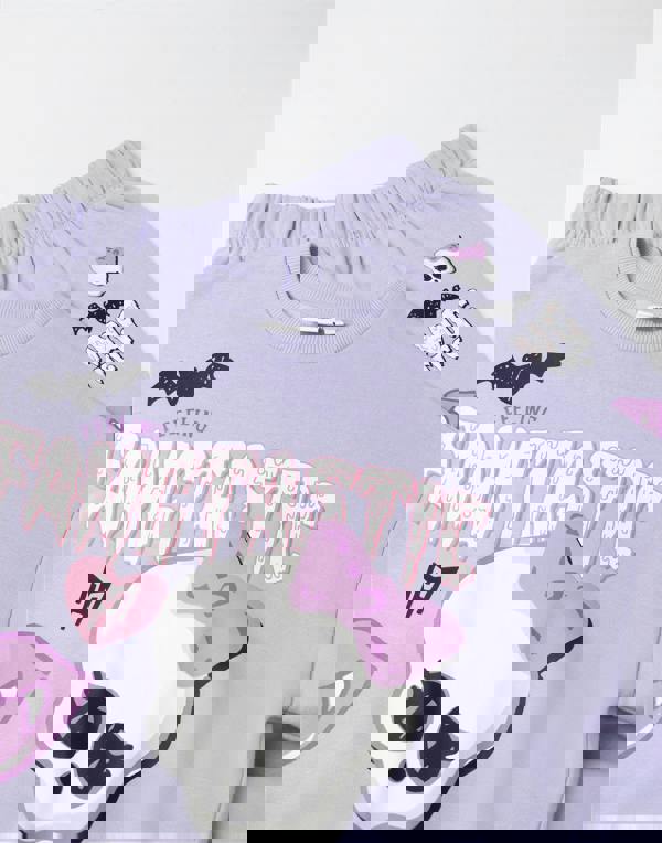 Monster High Girls Purple Fangtastic Sweatshirt and Joggers Set