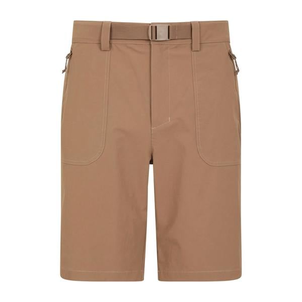 Mountain Warehouse Mens Grassland Belted Shorts - Dark Beige