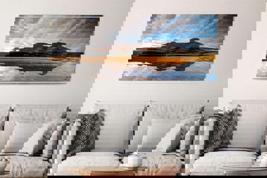 Panoramic Scottish Highlands Canvas Art Print