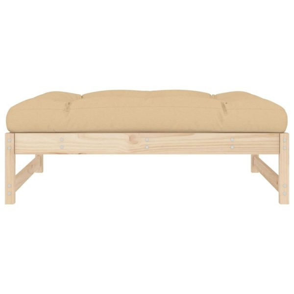 Berkfield Garden Footstool 120x80 cm Solid Wood Pine