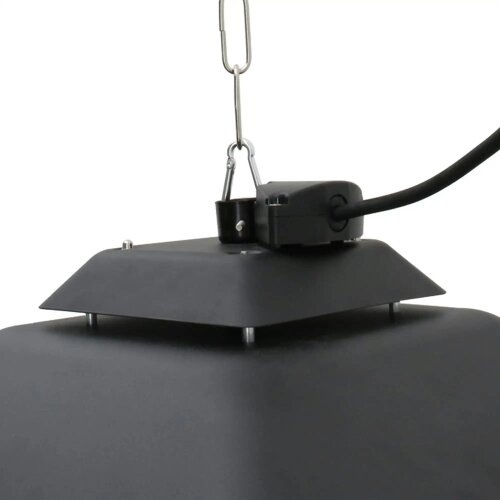 Bobobiy Hanging Electric Patio Heater with 2 Power Settings, 1000, 2000W, Black