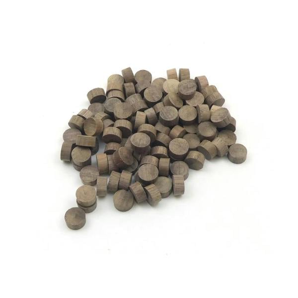 1/2" - 12.7mm Walnut Flat Head End Grain Plug