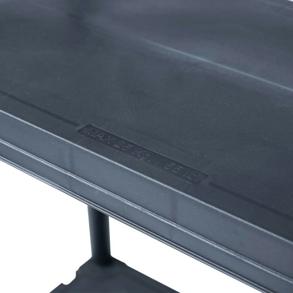 Berkfield Storage Shelf Racks 2 pcs Black 60x30x138 cm Plastic