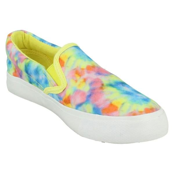 Spot On Girls Spot On Tie Dye Casual Pumps H2639