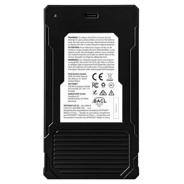 Spypoint LIT-22 Rechargeable Lithium Battery