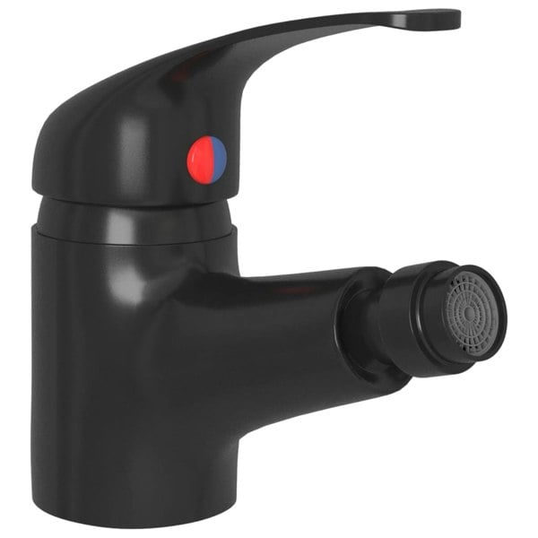 Berkfield Bathroom Bidet Mixer Tap Black 13x12 cm