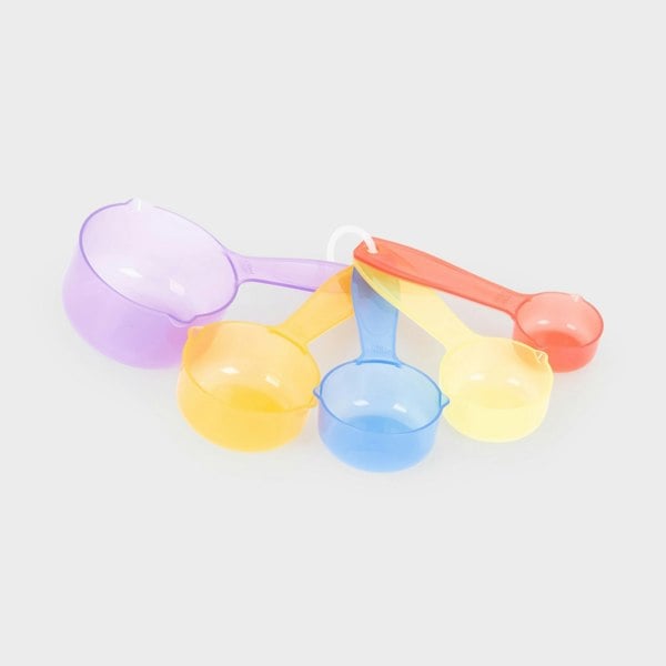 tickit Translucent Colour Measuring Cups - Pack of 5