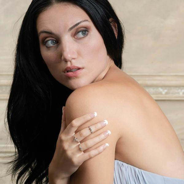Adjustable Sterling Silver Leaf Toe Ring for Women - namana.london