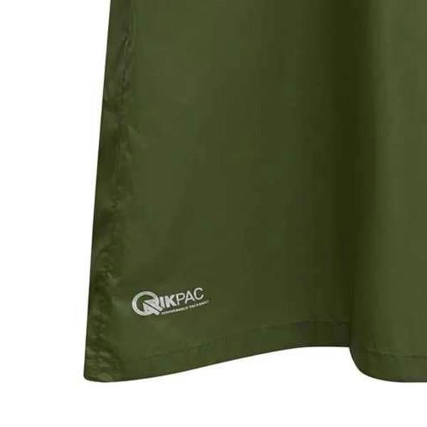 Trespass Qikpac Unisex Hooded Waterproof Packaway Poncho - Moss - 
