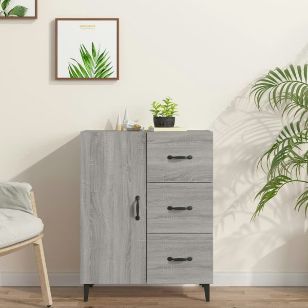 Berkfield Sideboard Grey Sonoma 69.5x34x90 cm Engineered Wood