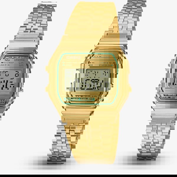 Casio Unisex Vintage Gold Tone Digital Watch A158WEGV-9AEF