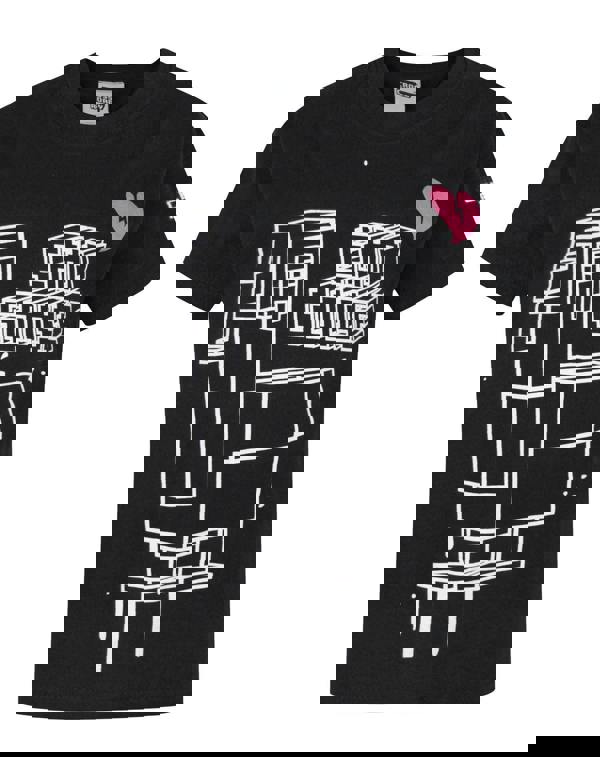 Crossy Road Boys Black Emo Goose Short Sleeved T-Shirt