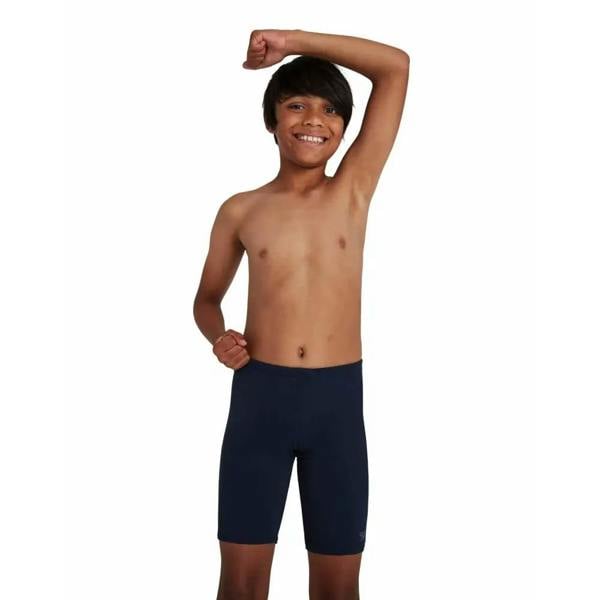 Navy Speedo Boys Endurance+ Jammer shorts for regular swimming