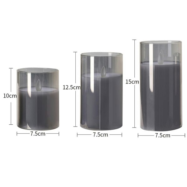 Elegant LED Remote-Controlled Flameless Candle Set Living and Home