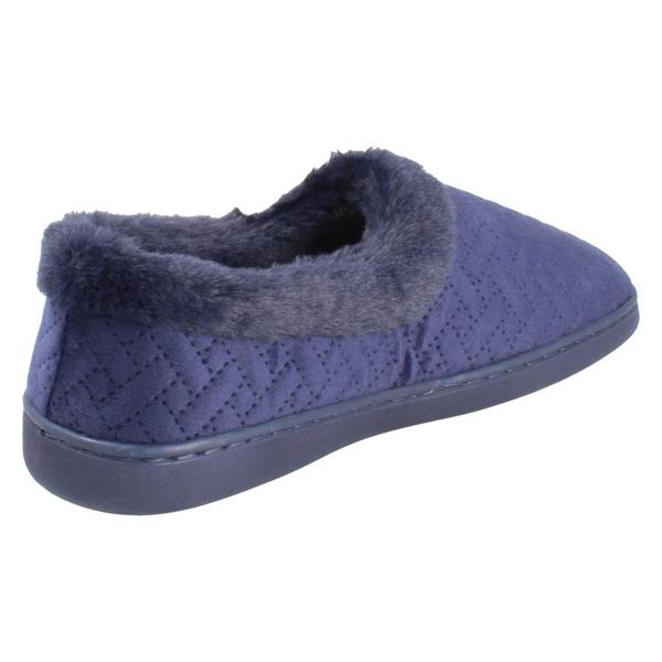 Clarks Ladies Clarks Wide Fitting Woven Quilted Slippers Twyla Star