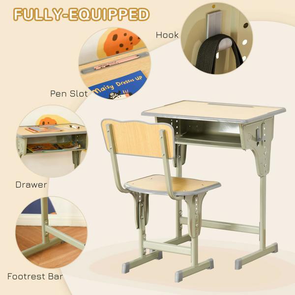 Children''s Study Table And Chair Set