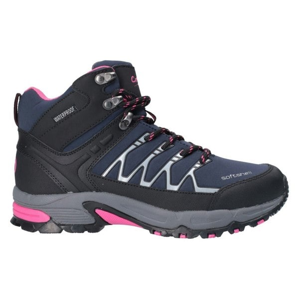 Cotswold model Abbeydale Mid Hiker Female in Navy/Black/Fuchsia