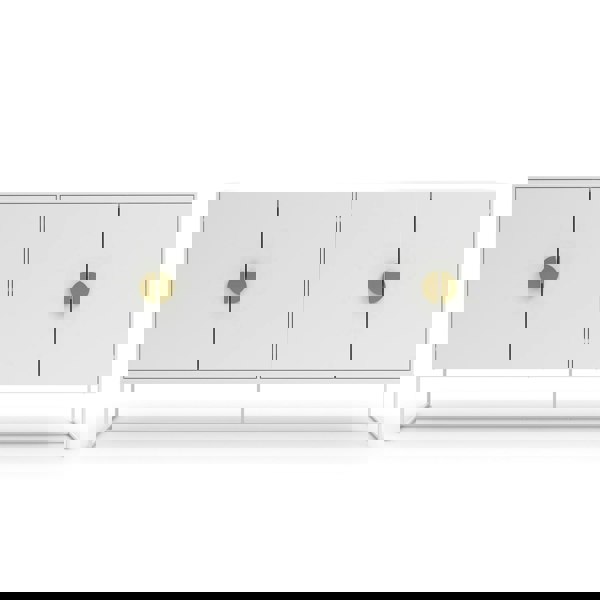 Dorel Home Asia Sideboard 4 Doors in Anthracite