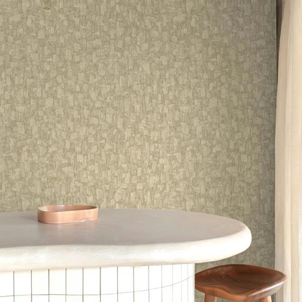Grandeco Boutique Azobe Cork Effect Luxury Weight Embossed Wallpaper, Neutral