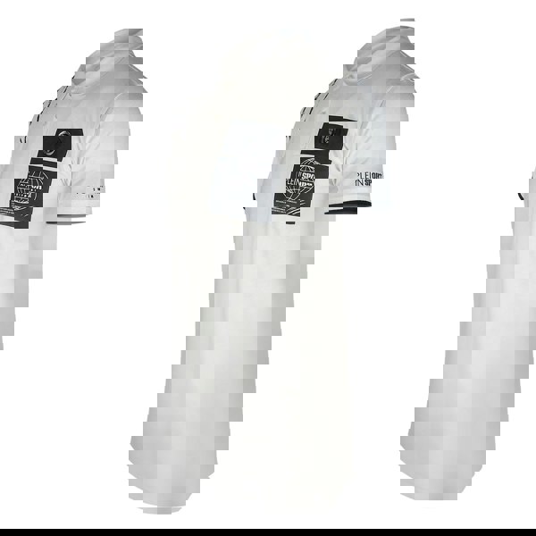 Plein Sport Scratched Shoulder White Polo Shirt