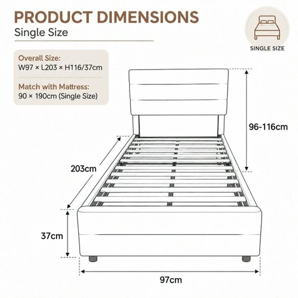 HOMEWEDO  Bed Frame with 2 Storage Drawers, Velvet Upholstered Headboard