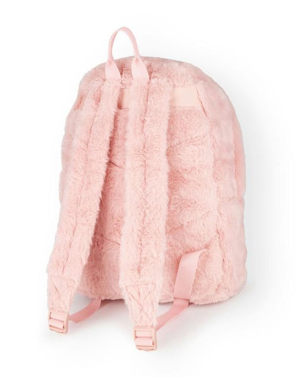 Barbie Womens Pink Furry Backpack (One Size)