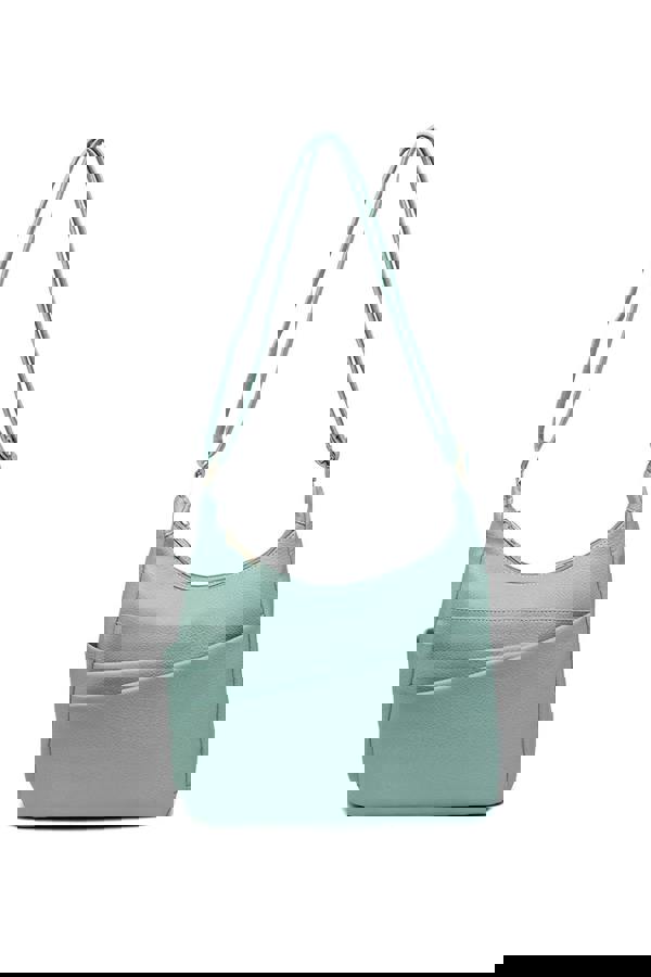 Pluspup Shoulder Bag with Multiple Compartments and Zipper Closure