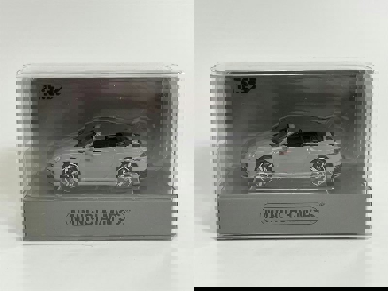 Minichamps Porsche 911 Carrera 4S Cabriolet 2019 Grey 1:87 Scale 870068330