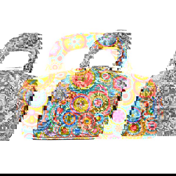 Embassy London Gazelle Mini - Signature Print - Women's mini bowling bag with handle and strap