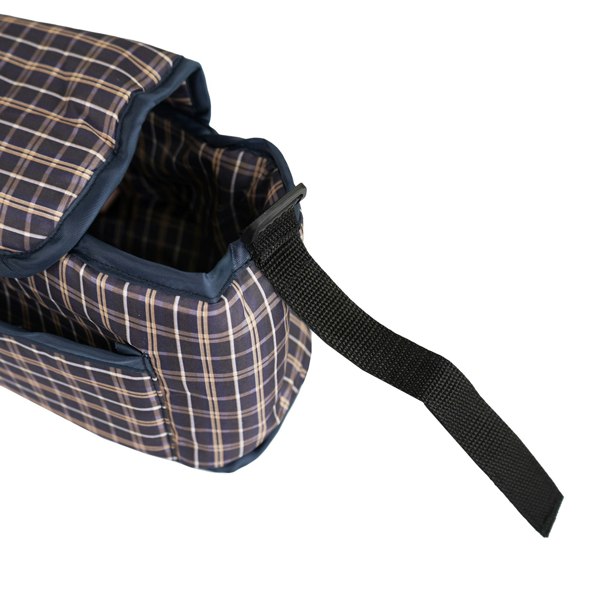 Monstershop Pet Stroller Caddy Bag - Blue Tartan