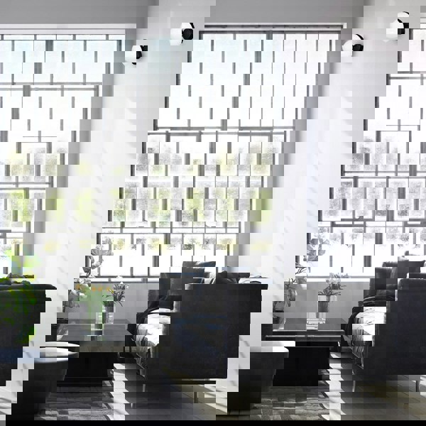 Milagro Sfera Designer Wall Lamp Hand Made Scandi Style Minimalistic Matt Black And White Glass