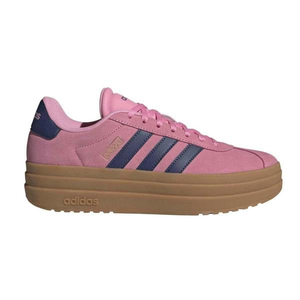 Adidas Womens/Ladies Court Bold Leather Trainers - Pink/Navy - 