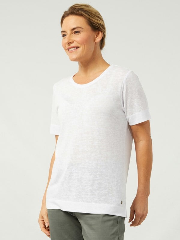 PennyPlain Loose Basic T-shirt - White
