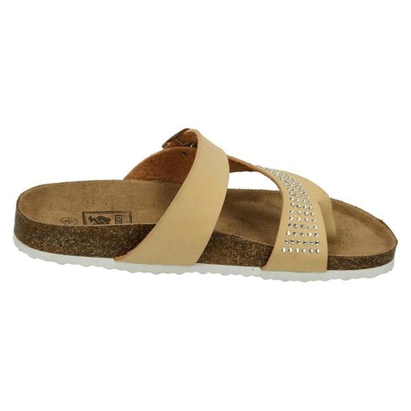 Down to Earth Ladies Down To Earth Diamante Toe Loop Sandals