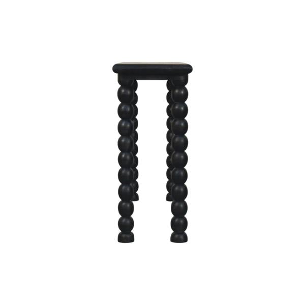 Artisan Furniture Solid Mango Wood Spindle Linear Console Dark brown