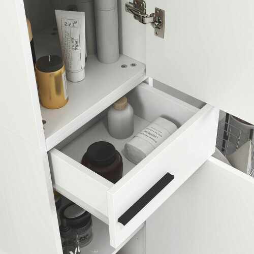 Wyld Haus Mael Extra Tall Slim Bathroom Storage Cabinet In White 190cm