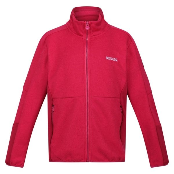 Regatta Girls Highton IV Full Zip Fleece Jacket - Berry Pink