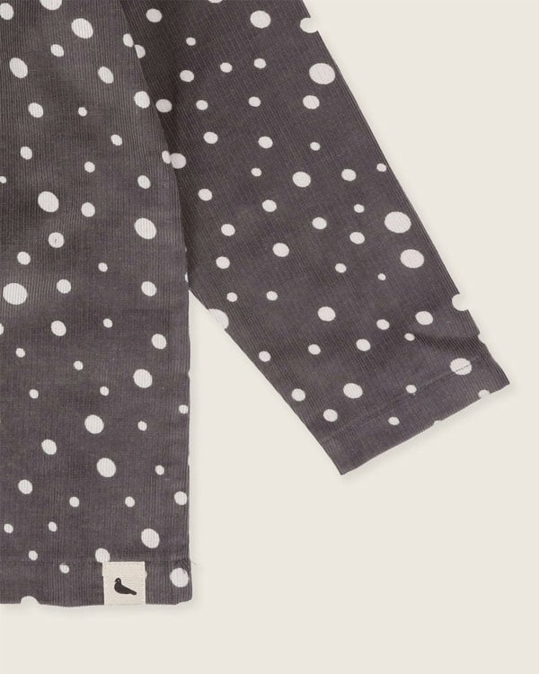 organic cotton Grey Abstract Spot Print Shirt - image 4