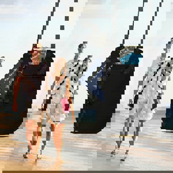 Aquarius Travel Body Wallet with RFID Protection Passport Holder, Black