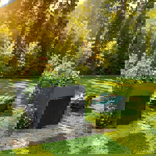 Nicoman Robot Lawn Mower Garage Shelter with Plant Roof